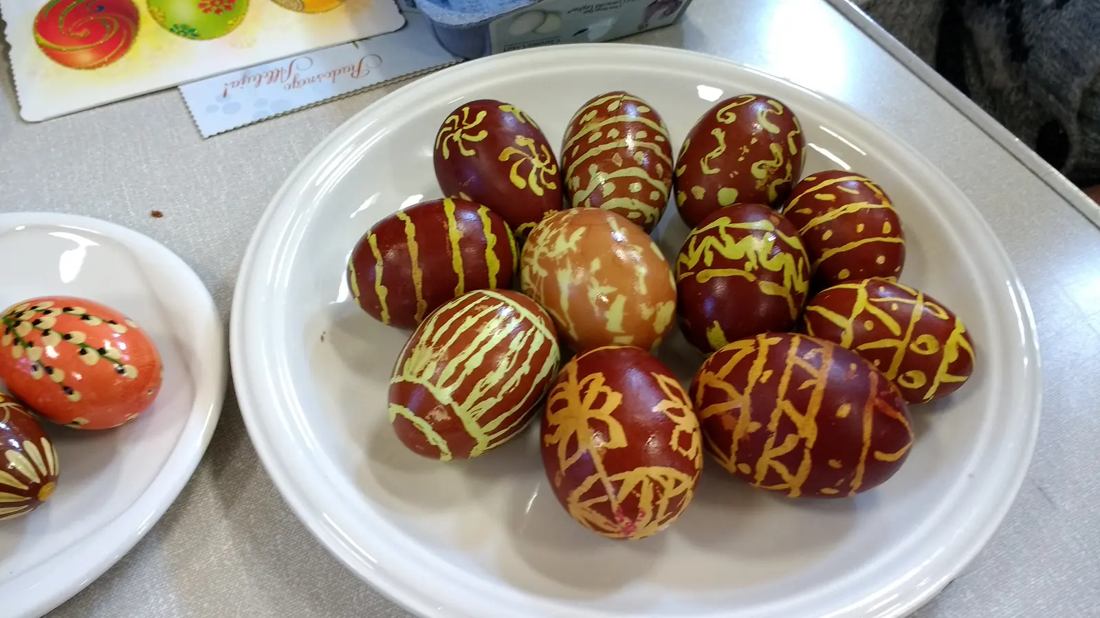Decorated eggs, finished