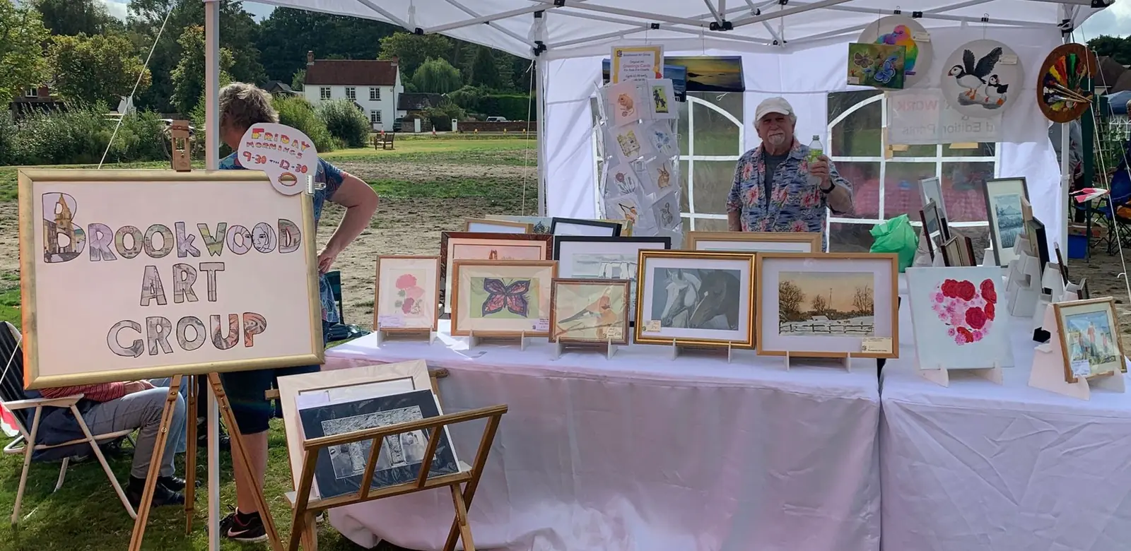 Pirbright Fair — the group stand